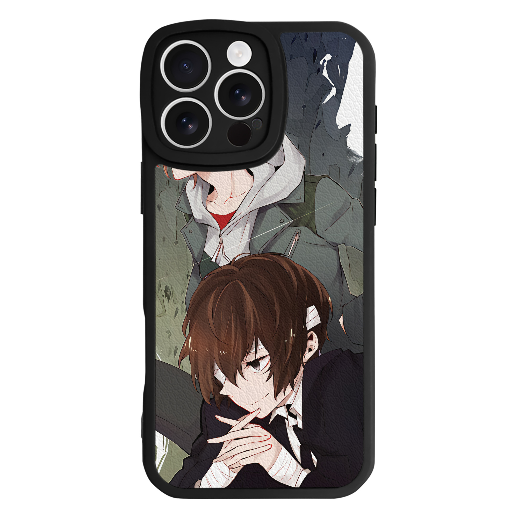 （画像用） 文豪ストレイドッグス Bungo Stray Dogs 【iPhone 16シリーズ対応】シリコンスマホケース（レザー調） 材質：シリコン